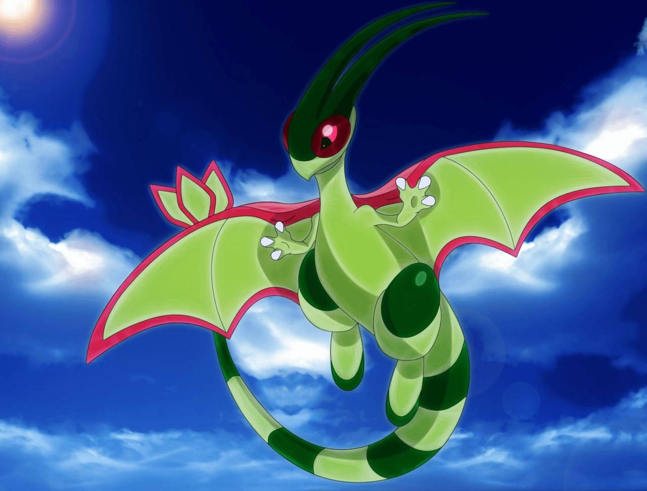 Flygon In The Blue Sky Wallpaper