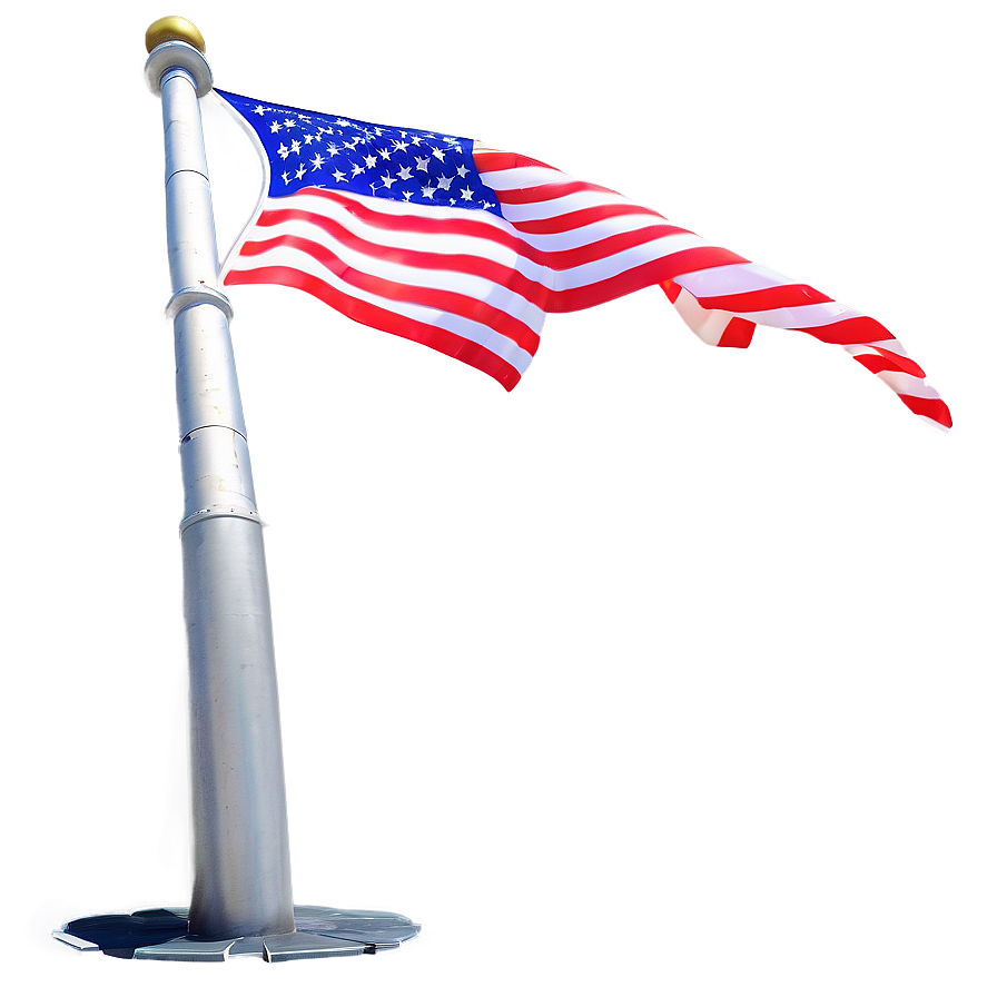 Flying American Flag Pole Art Png 13 PNG