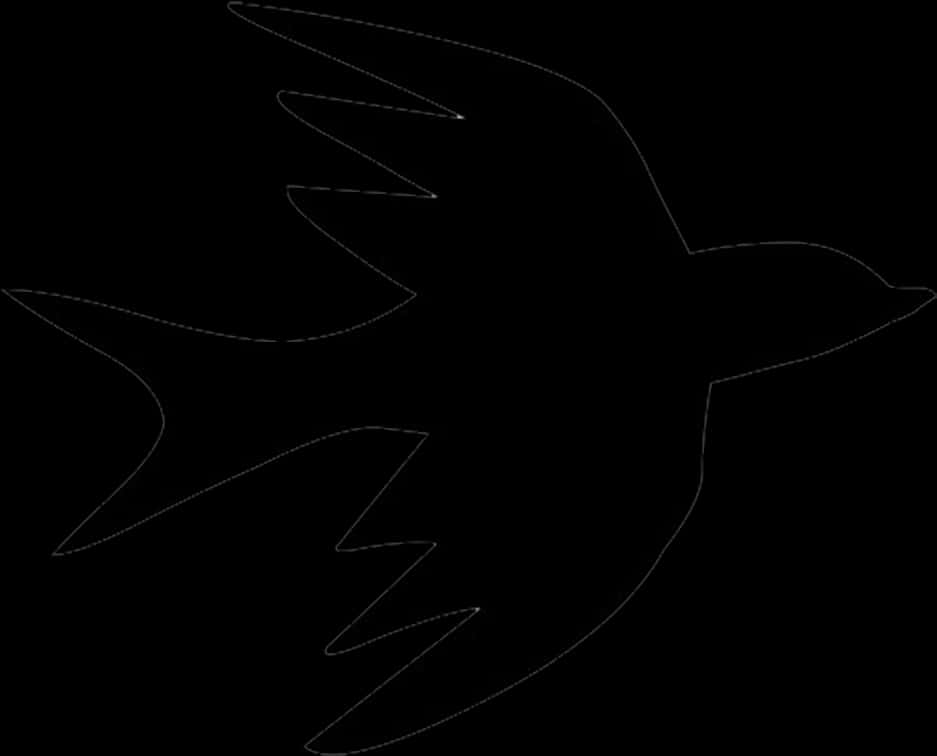 Flying Bird Silhouette PNG