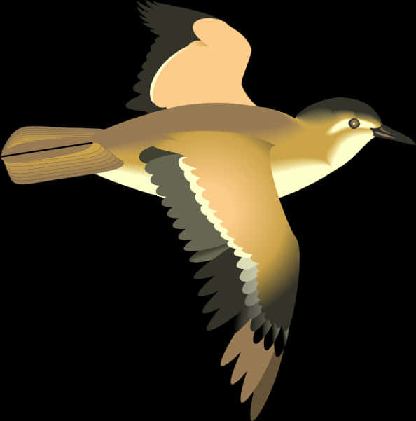 Flying Bird Vector Illustration PNG