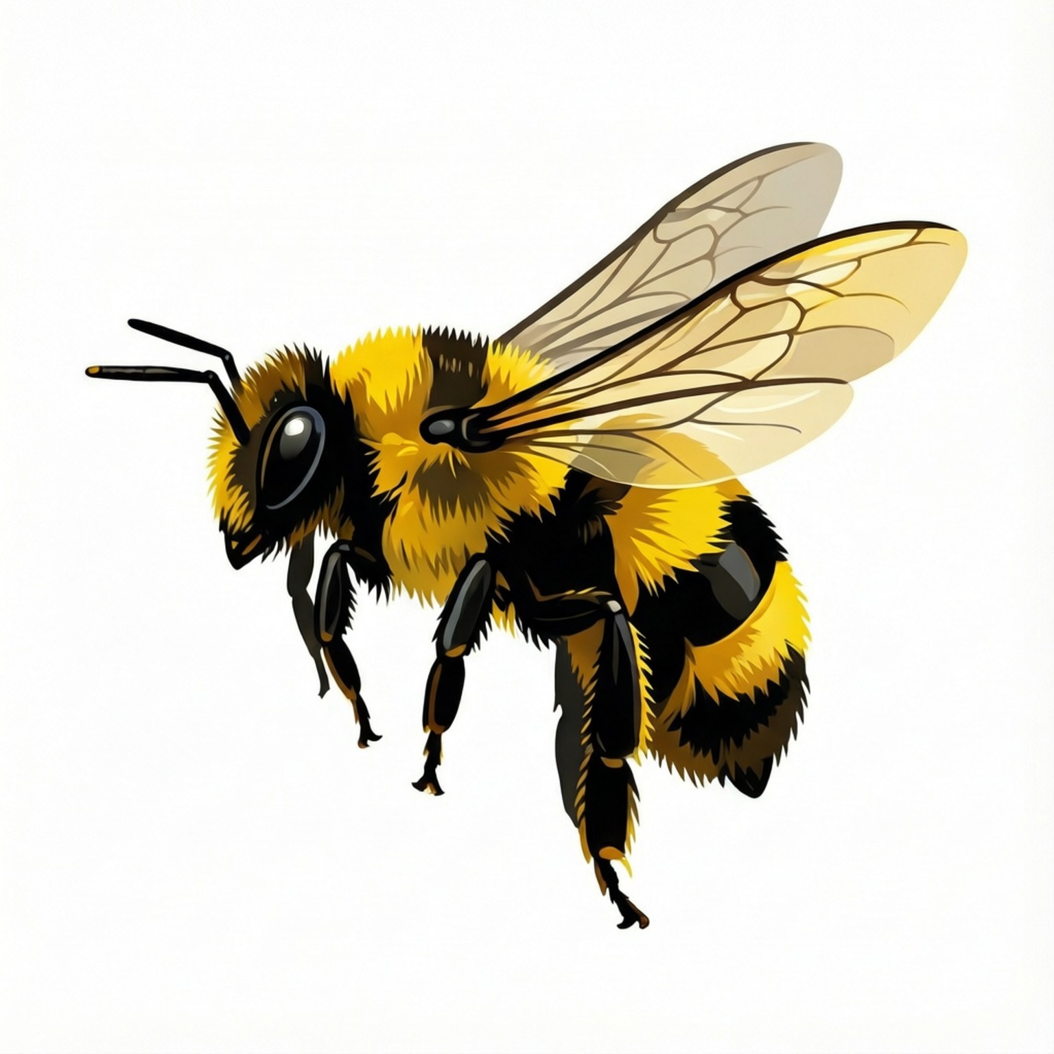 Vliegende Hommel Vector Achtergronden