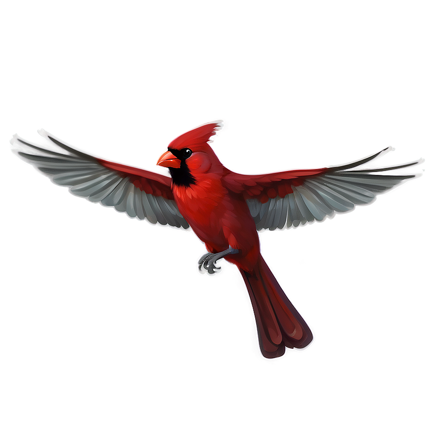 Flying Cardinal Bird Png Jba32 PNG