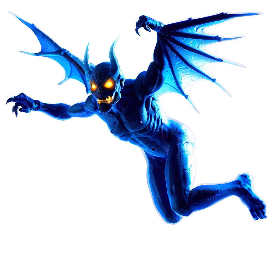 Flying Demon Silhouette Png 05062024 PNG