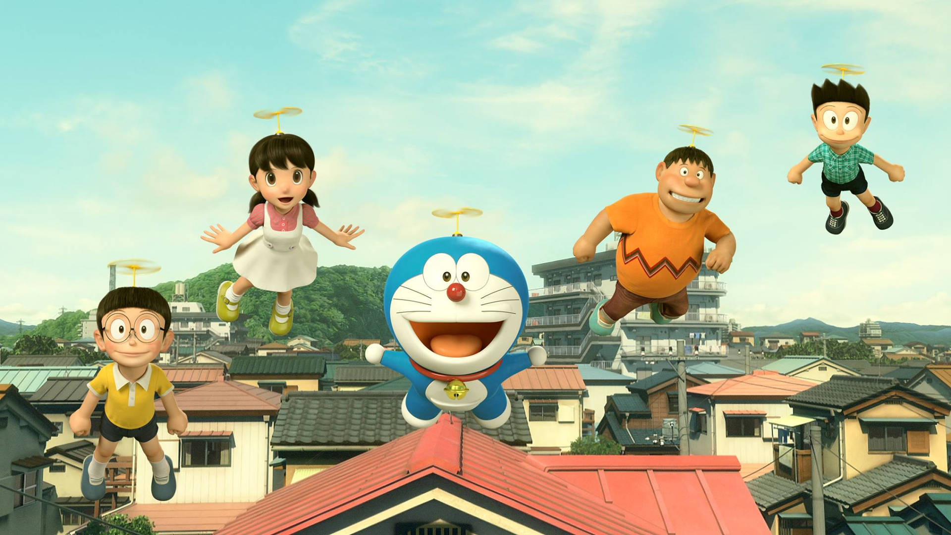 Flying Doraemon 3d Characters Picture