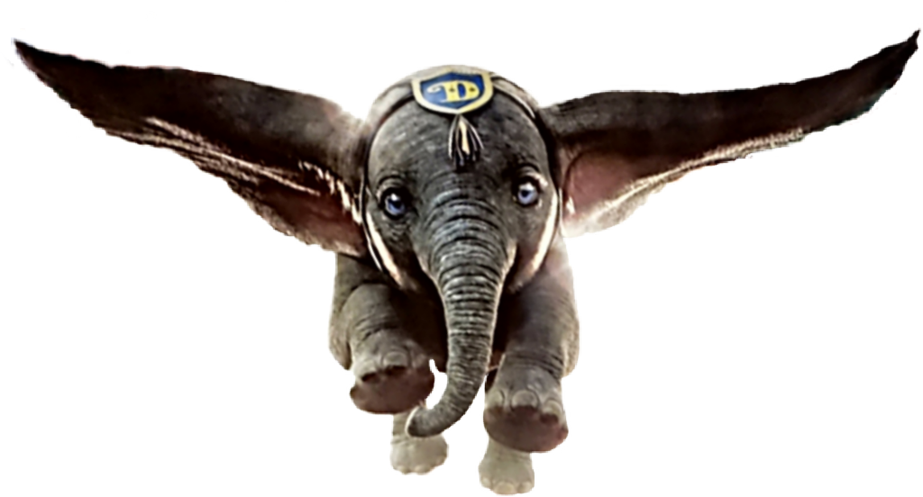 Flying Dumbo Elephant PNG