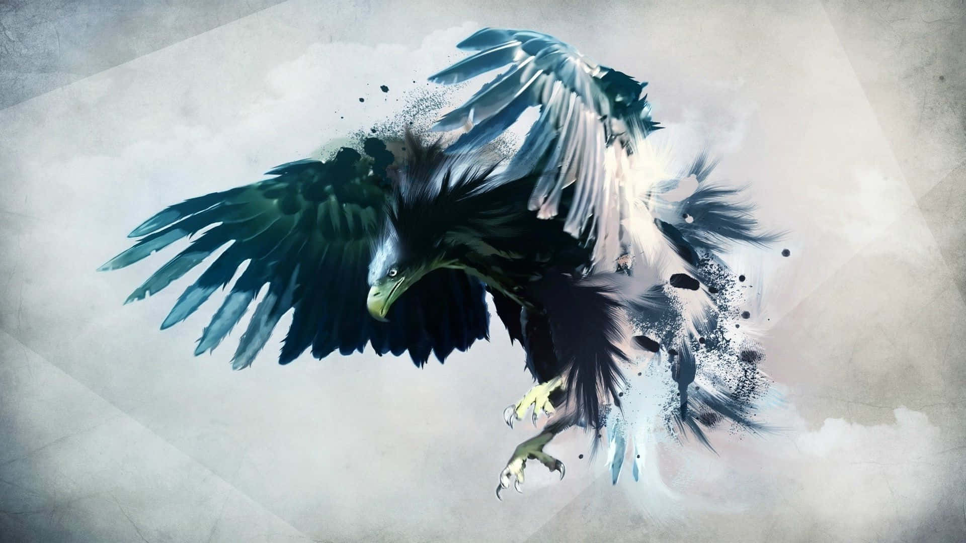 Flying Eagle Fierce Wild Animal Wallpaper
