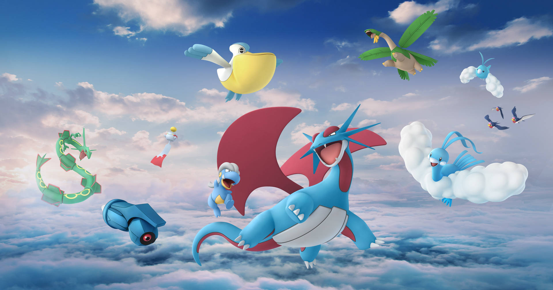 Flying Friends Of Rayquaza