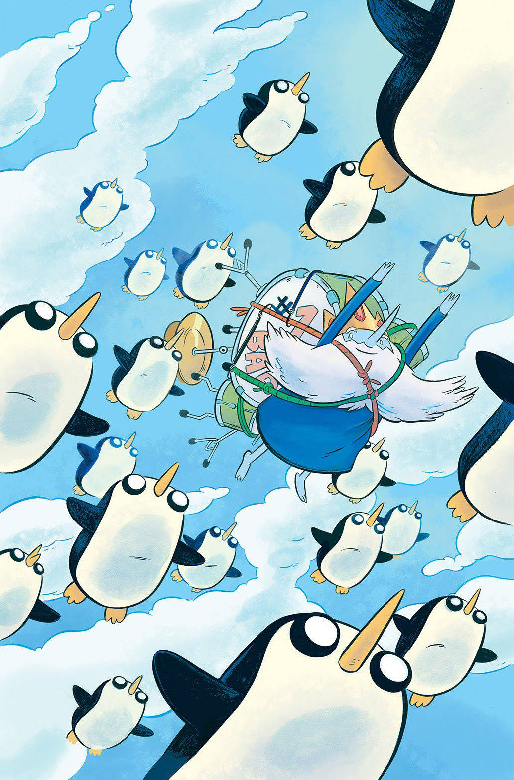 Flying Gunter Adventure Time Wallpaper