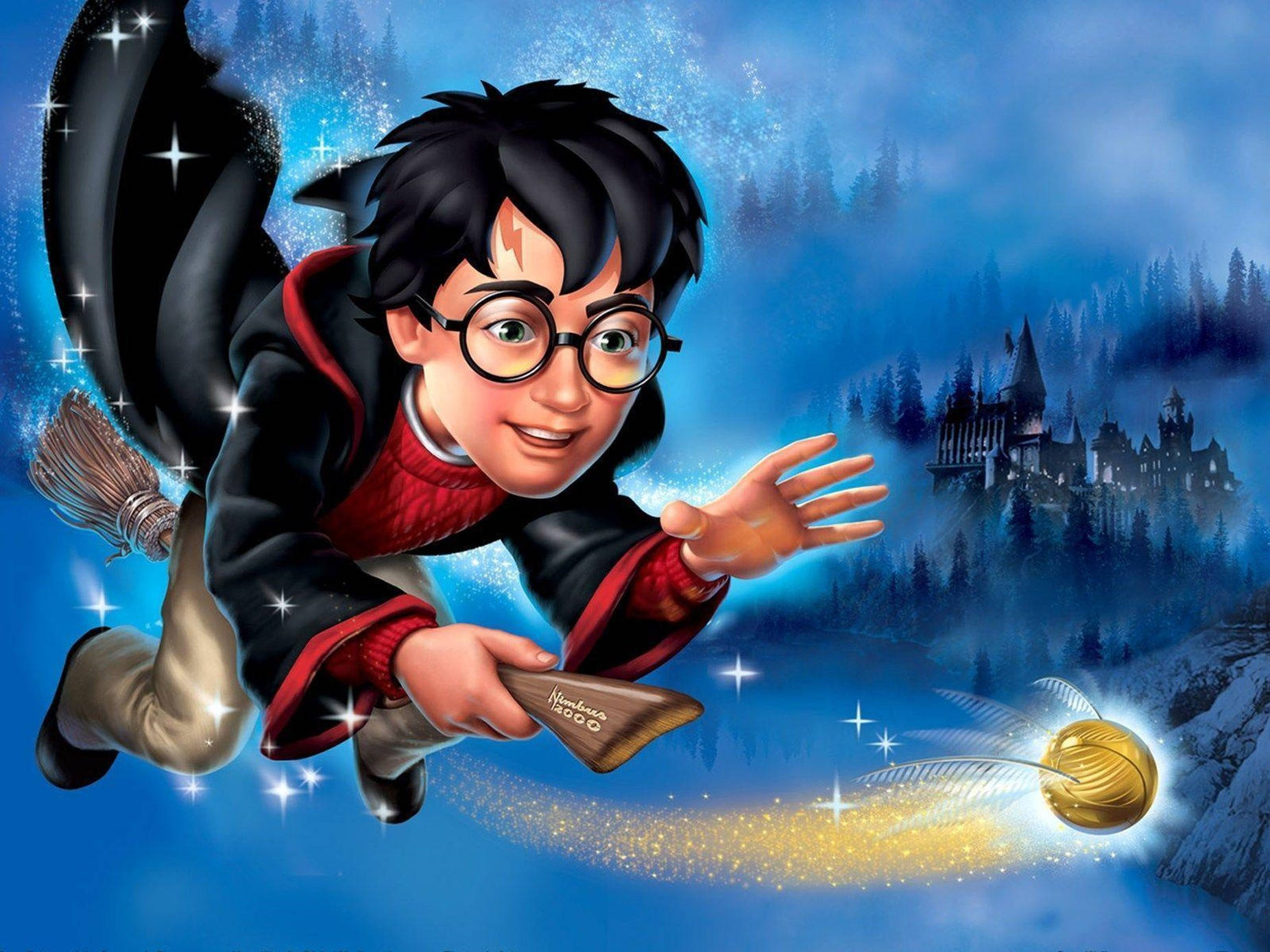 Flying Harry Potter 3d Animation Wallpaper