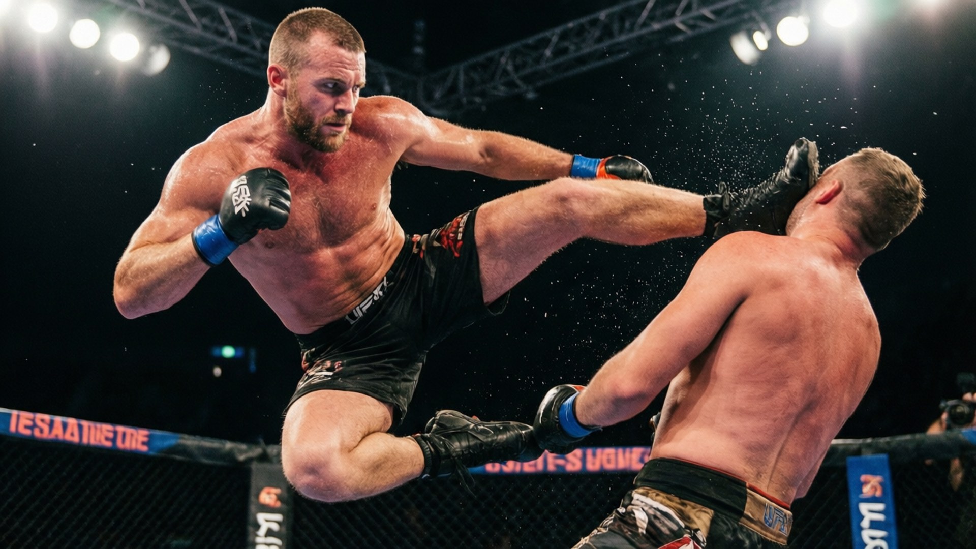 Flying Knee Attack Bakgrunner