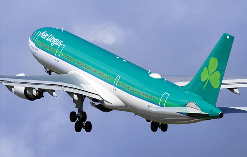 Flying Of Aer Lingus Aviation Plane Picture