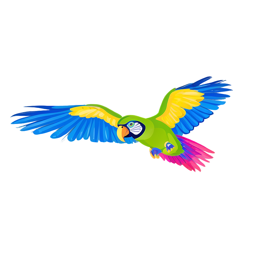 Flying Parrot Png 06252024 PNG