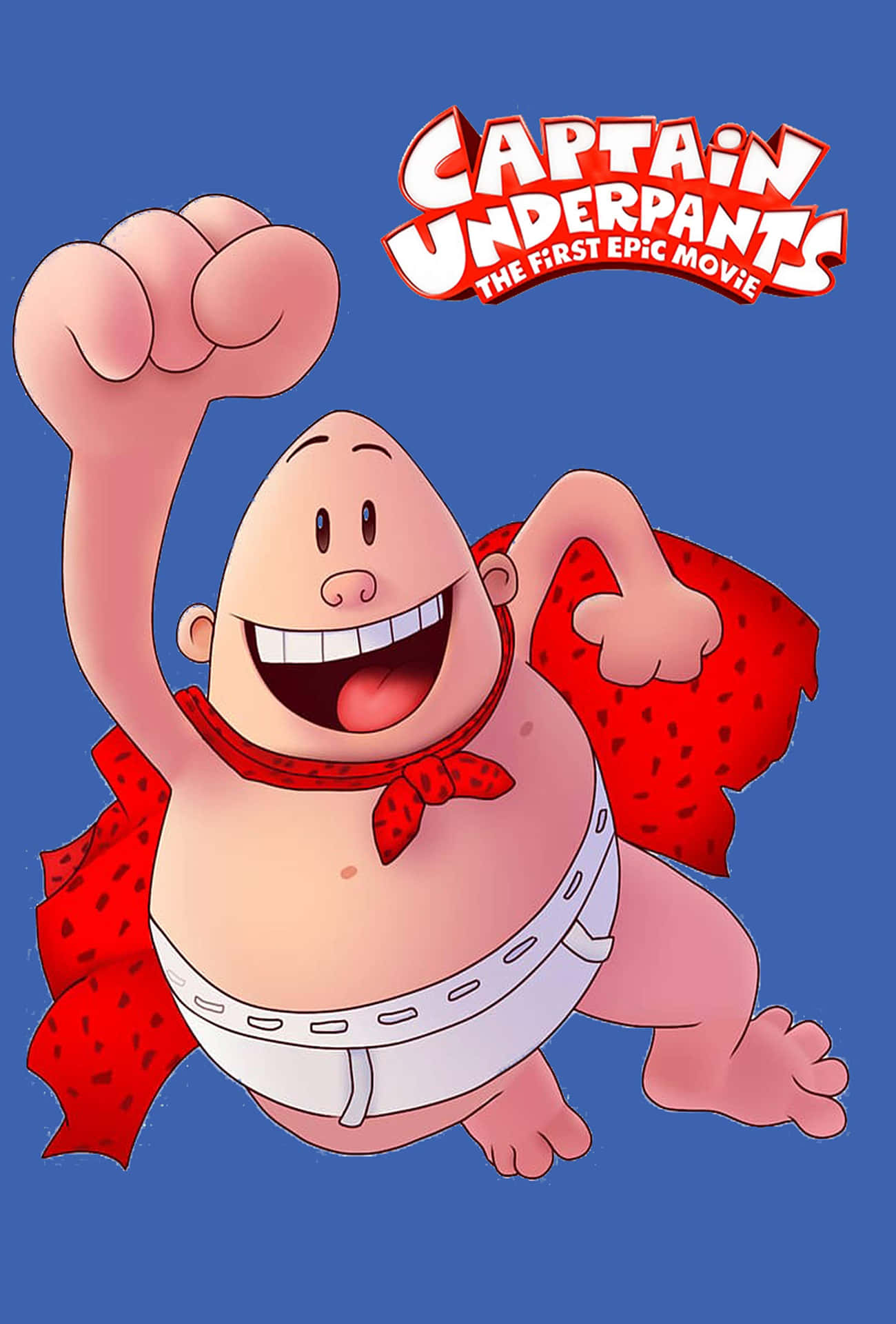 Flying Pose Of Captain Underpants: The First Epic Movie Wallpaper