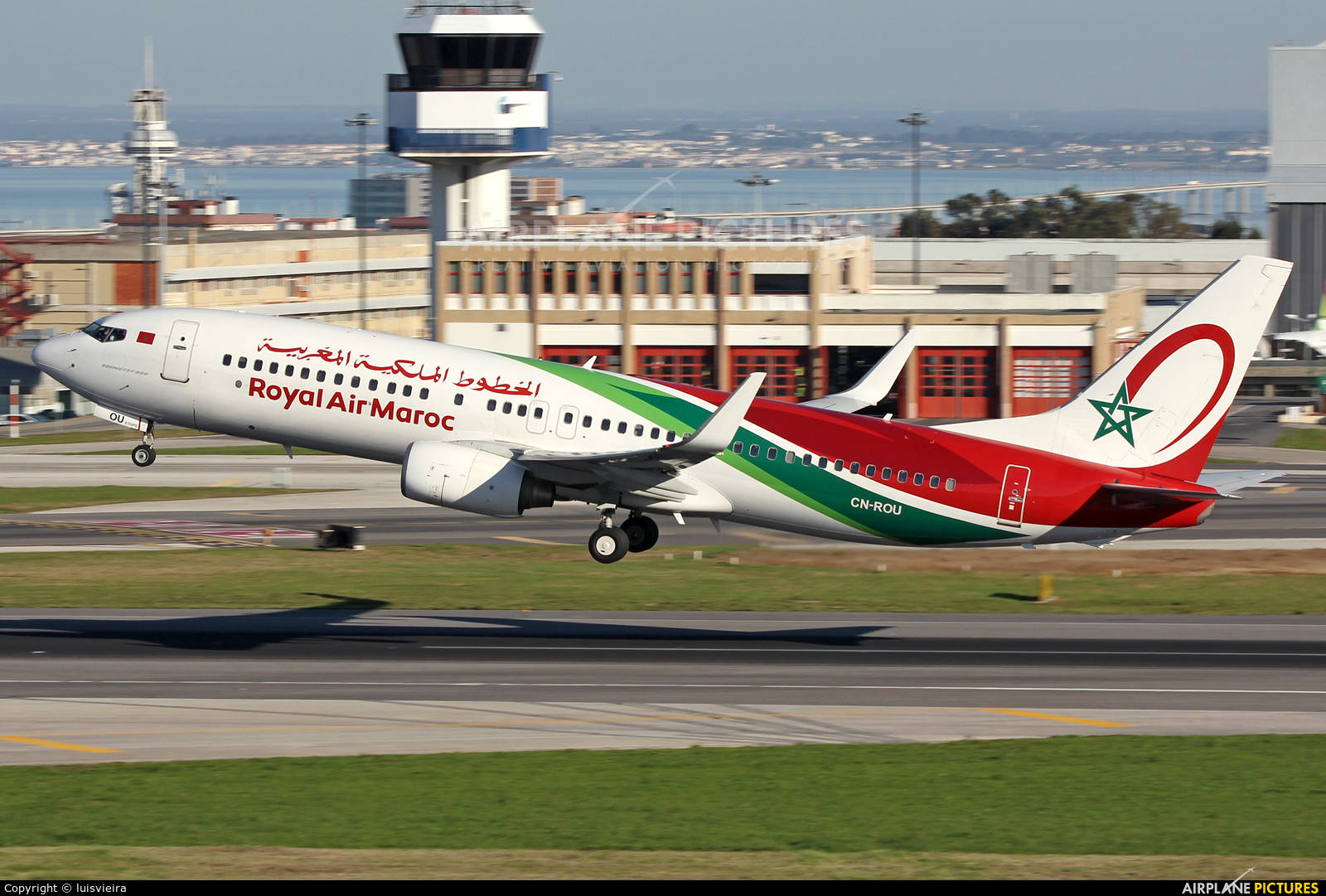 Flyganderoyal Air Maroc-flygplan. Wallpaper