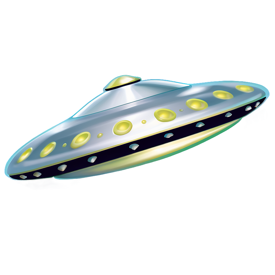 Flying Saucer Illustration Png 06202024 PNG