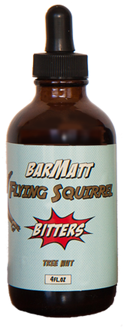 Flying Squirrel Bitters Bottle PNG