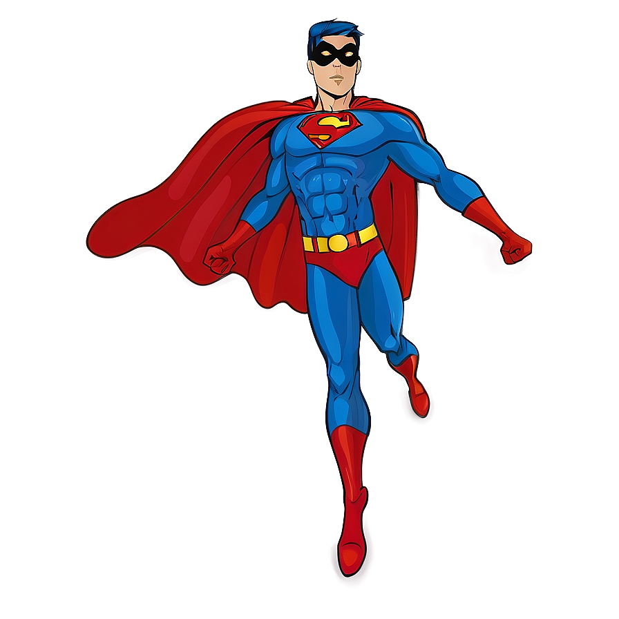 Flying Superhero With Cape Png 06202024 PNG