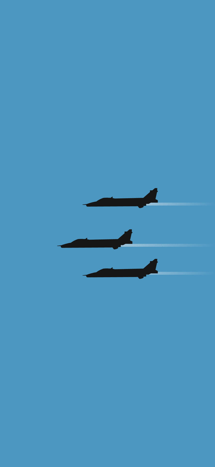 Flying Three Jet iPhone Wallpaper