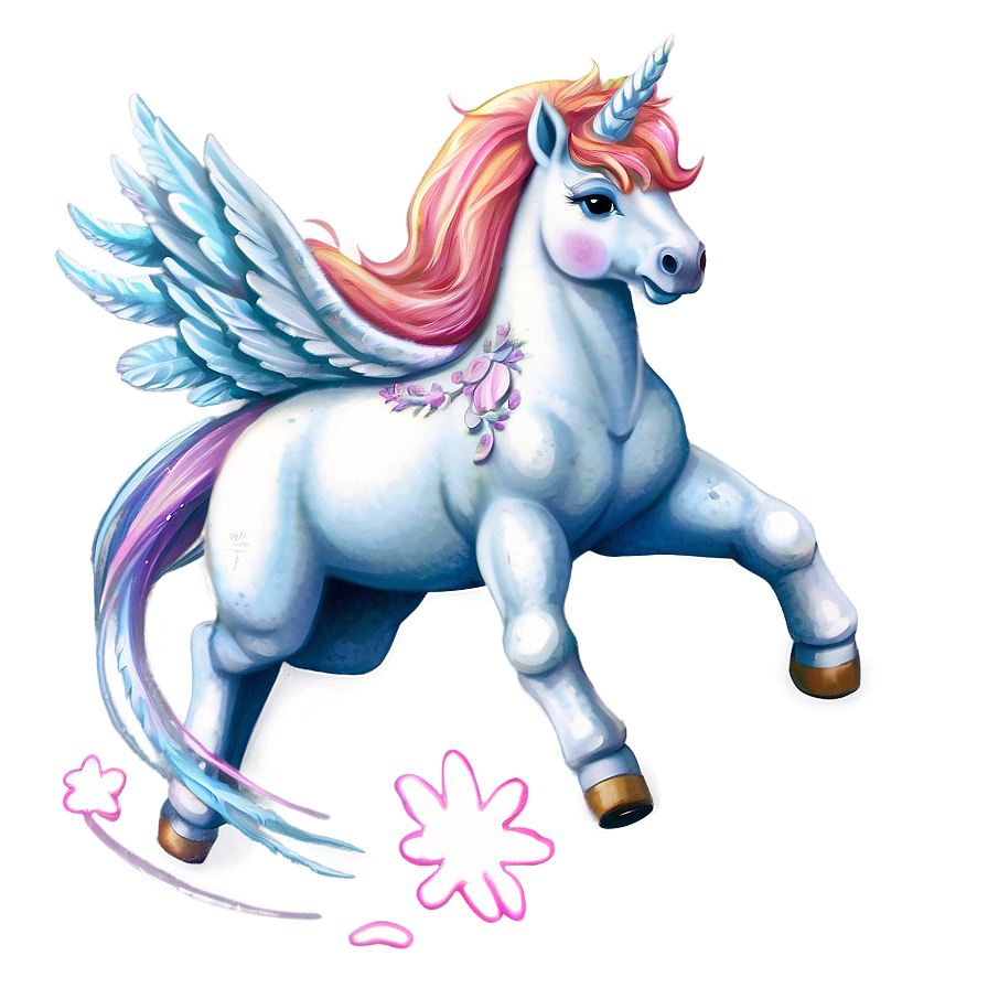 Flying Unicorn Png Hnn PNG