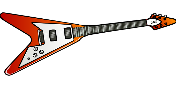 Flying V Guitar Graphic PNG