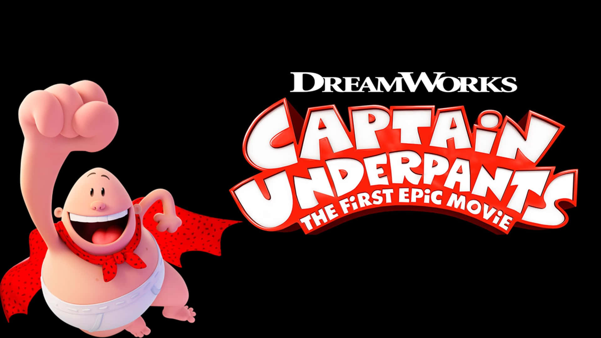 Flying With Title Captain Underpants: The First Epic Movie Wallpaper