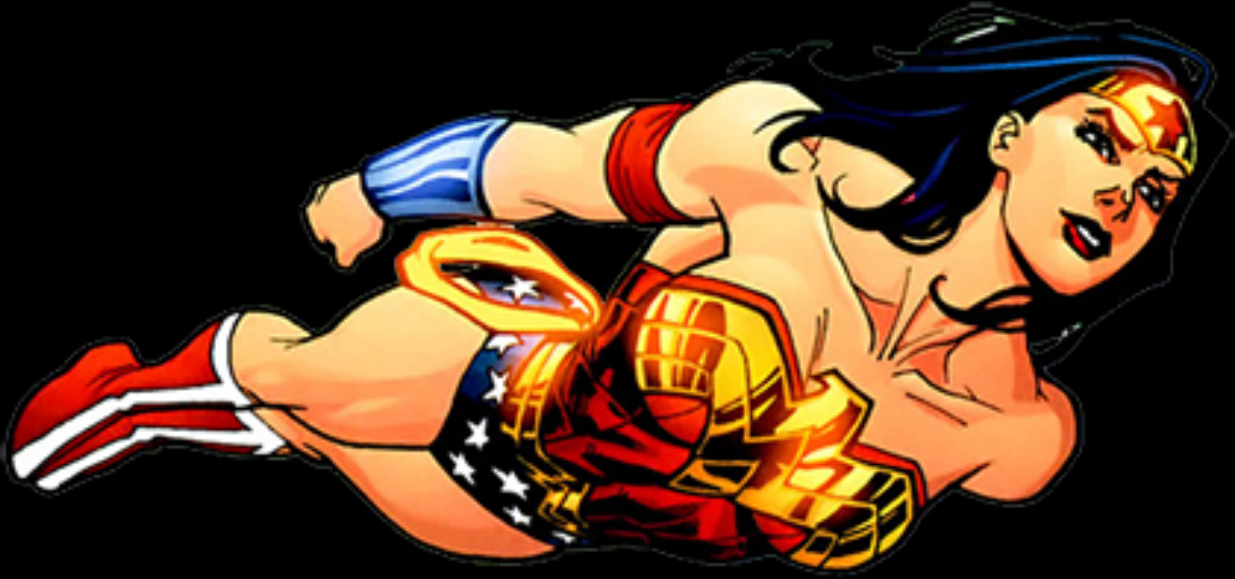 Flying Wonder Woman Animated PNG