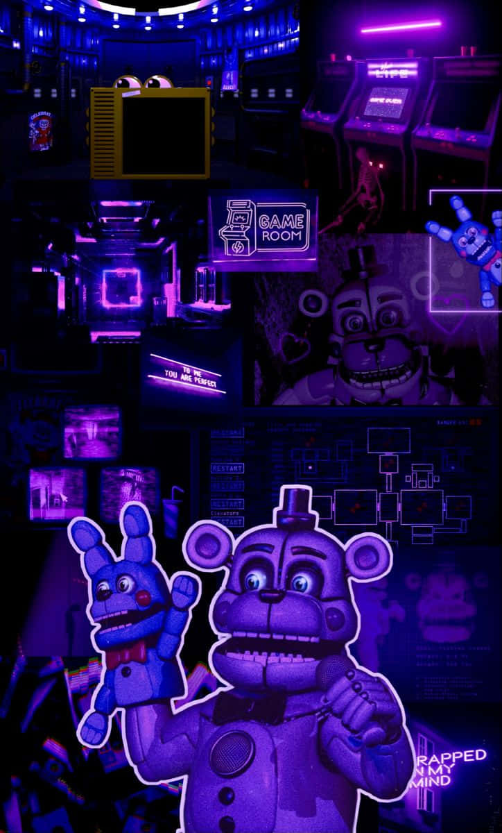 Fnaf Arcade Aesthetic Collage.jpg Wallpaper