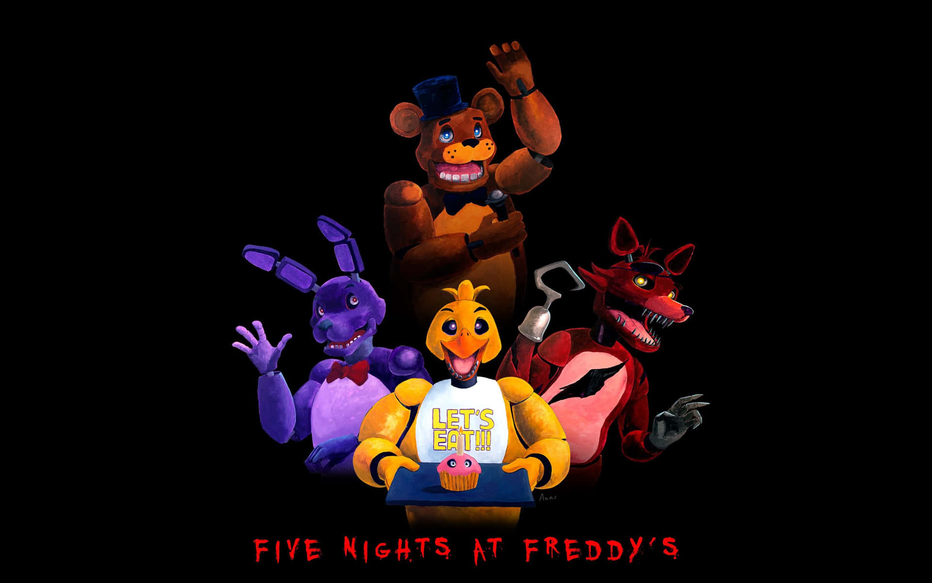 Fünfnächte Bei Freddy's Hd-hintergrundbild