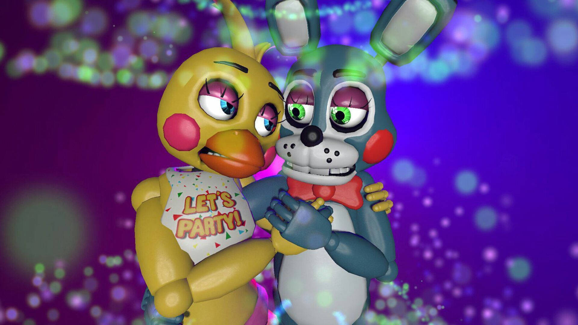 Download Fnaf Chica And Bonnie Couple Wallpaper
