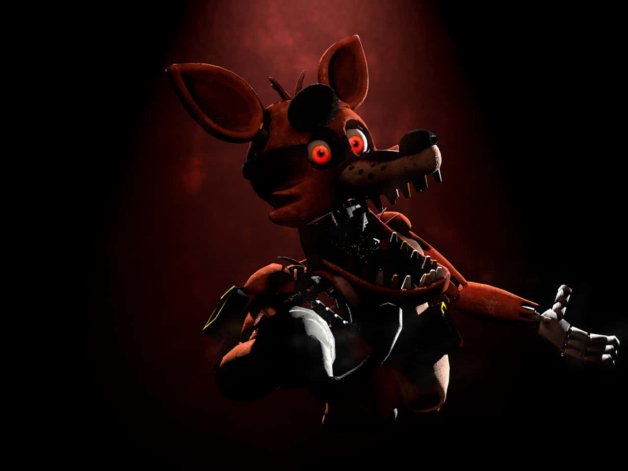 “The Mischievous Foxy From Five Nights At Freddy’s” Wallpaper