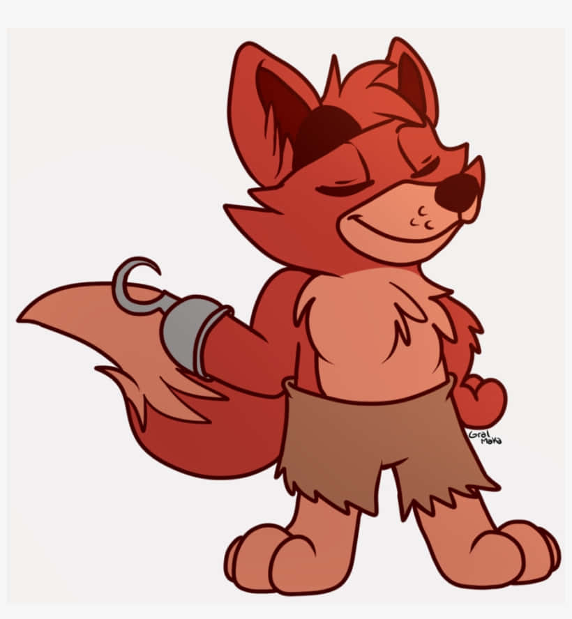 A Cartoon Fox With A Hammer Wallpaper