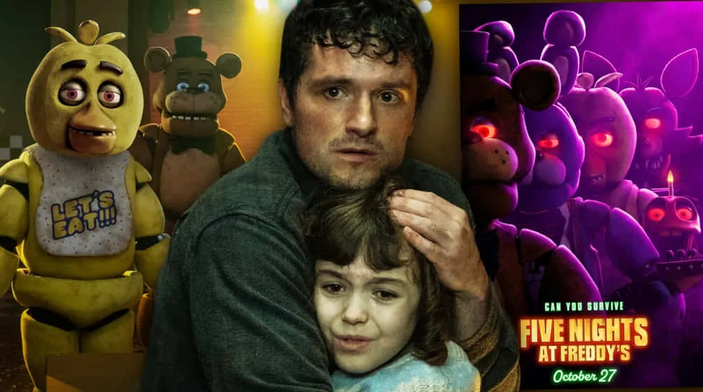 Fnaf Film Poster Oktober Release Achtergrond