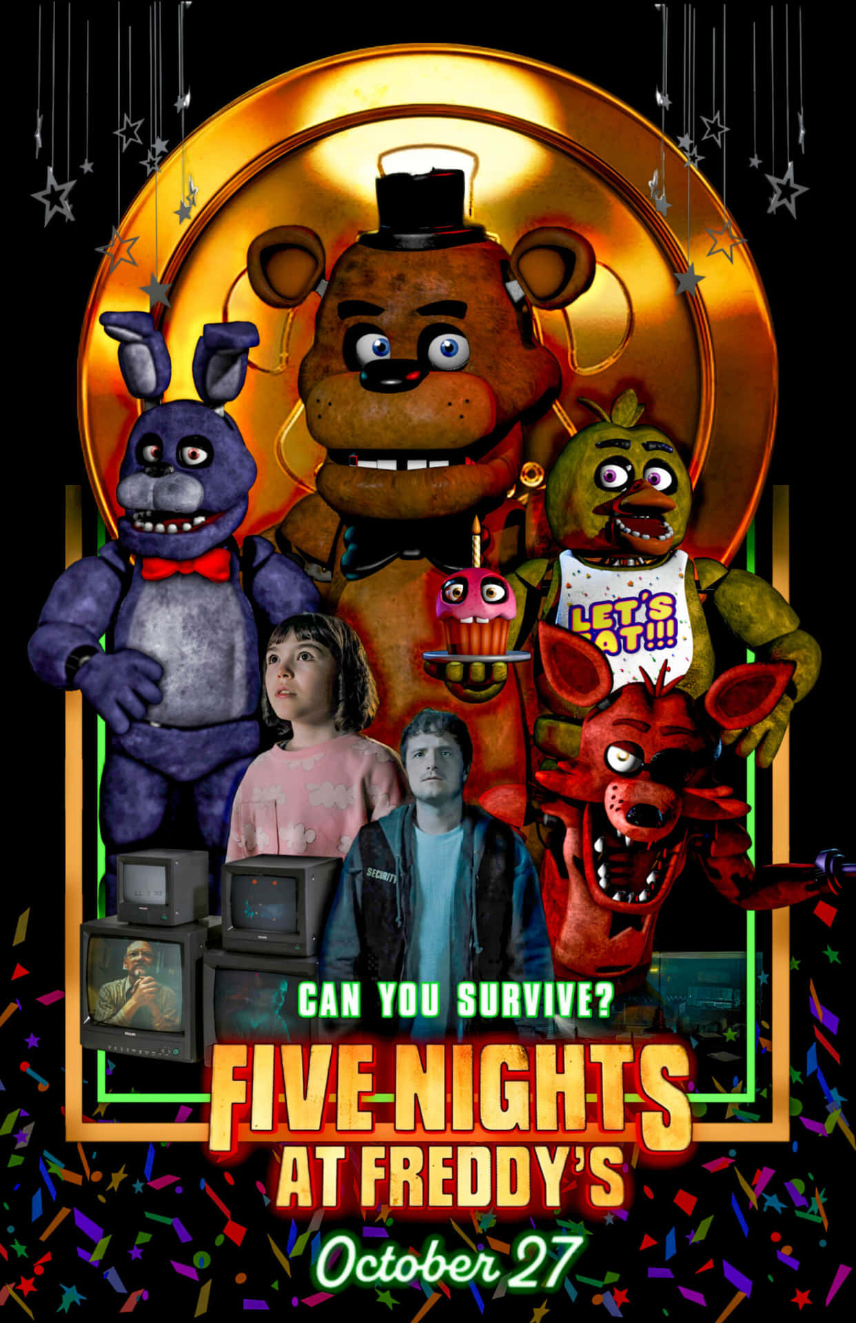 Download Fnaf Movie Poster October Release Wallpaper | Wallpapers.com