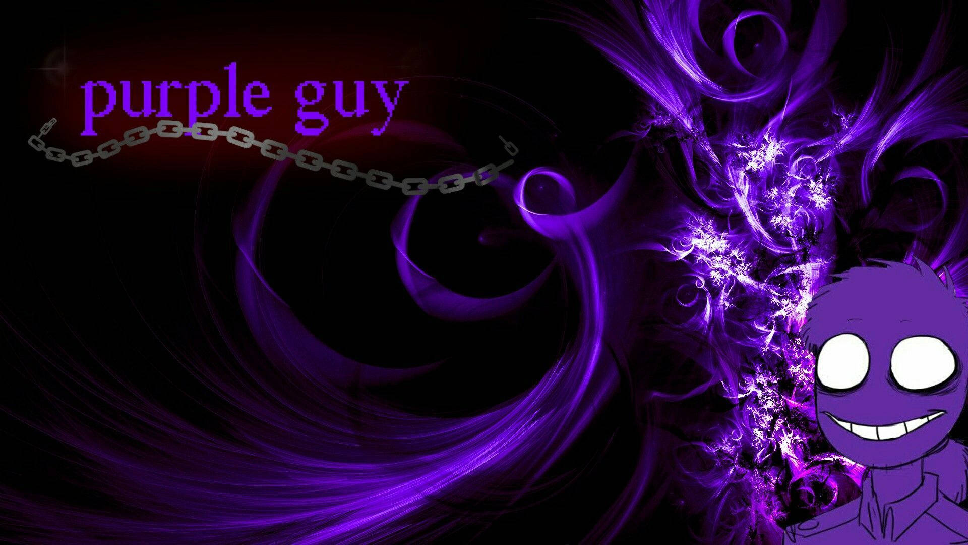 Fnaf Purple Guy Splash Art Wallpaper