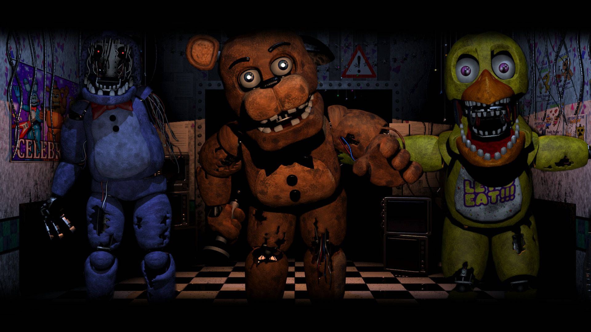 Fnaf Withered Freddy Bonnie And Chica