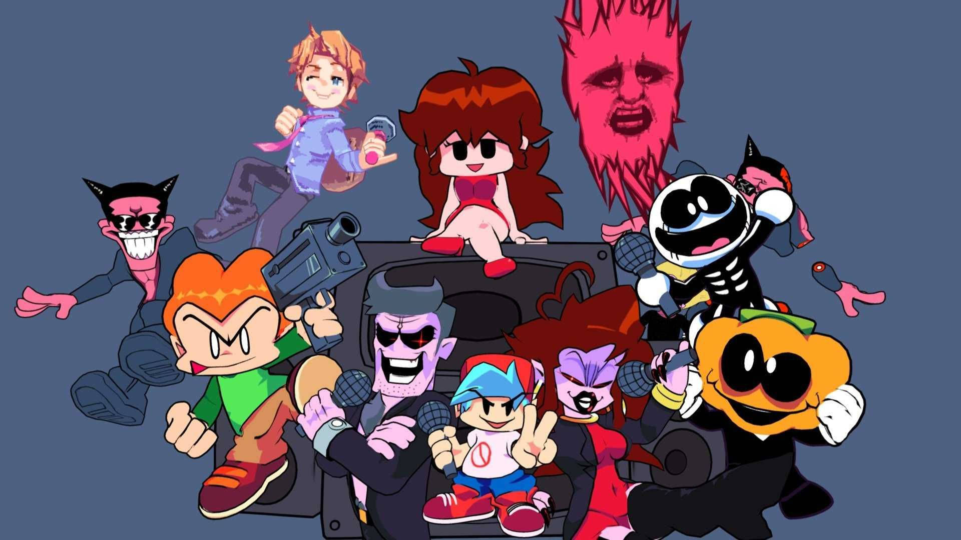 Fnf Main Characters Background
