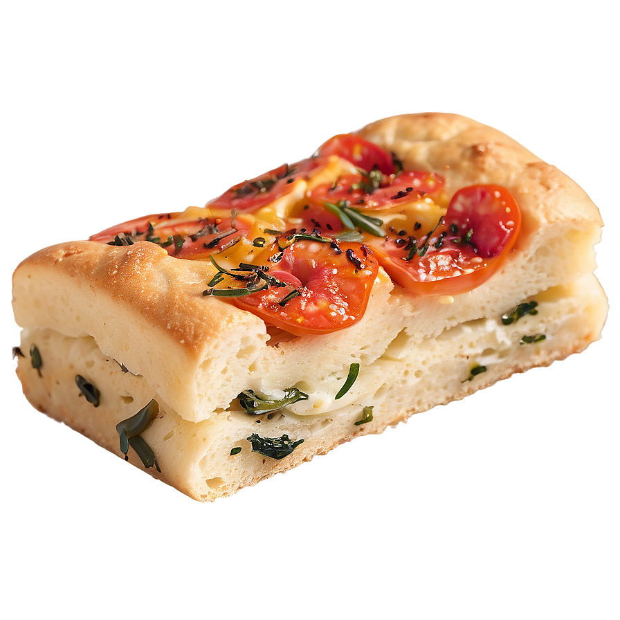 Focaccia Bread Slice Png 6 PNG