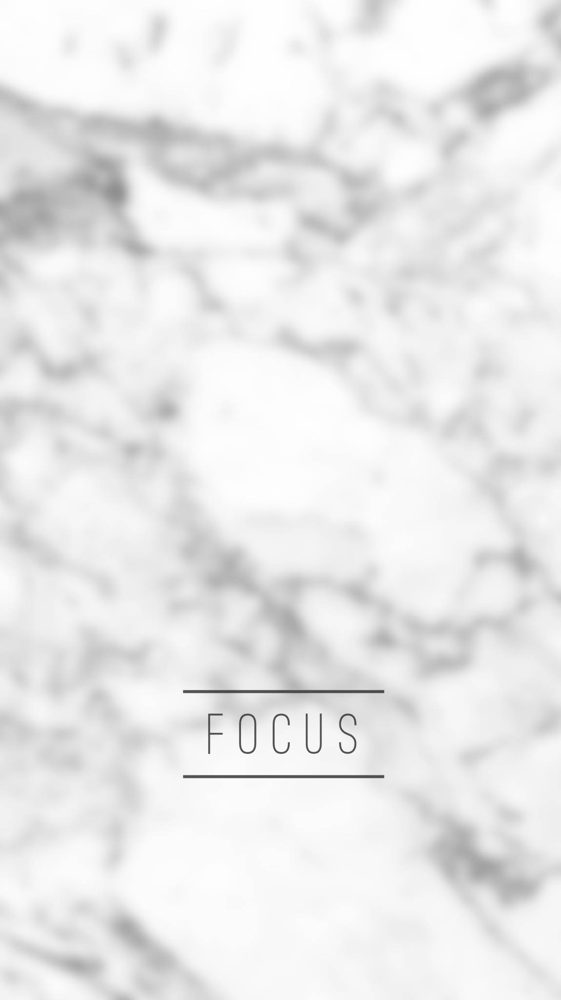 Focus Sort Hvid Marmor iPhone X Sag Wallpaper