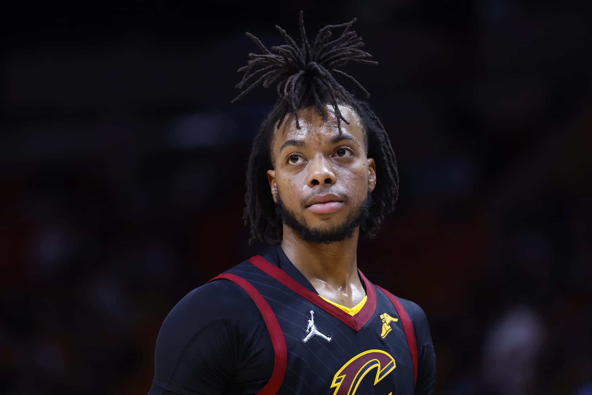 Focused Basketball Player Darius Garland Wallpaper