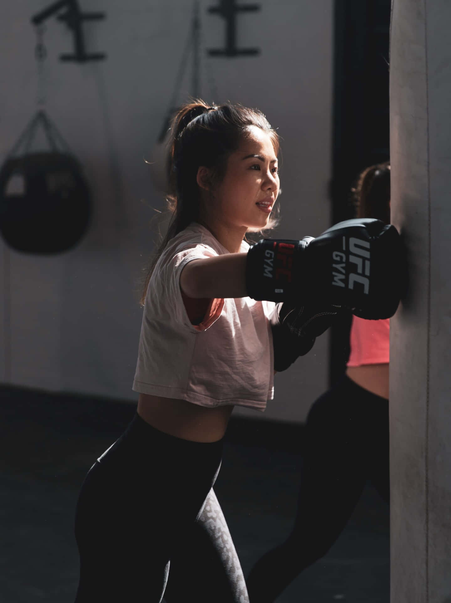 Focused Fitness Boxing Session Wallpaper