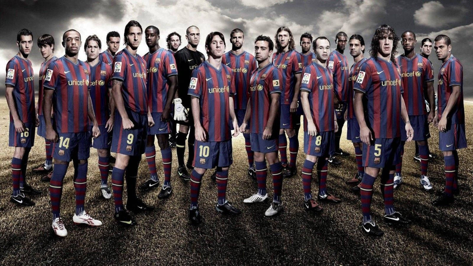 Fodboldspillere Hd Fc Barcelona Team Wallpaper