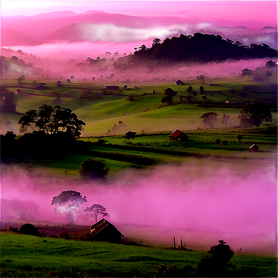 Foggy Countryside Png 23 PNG