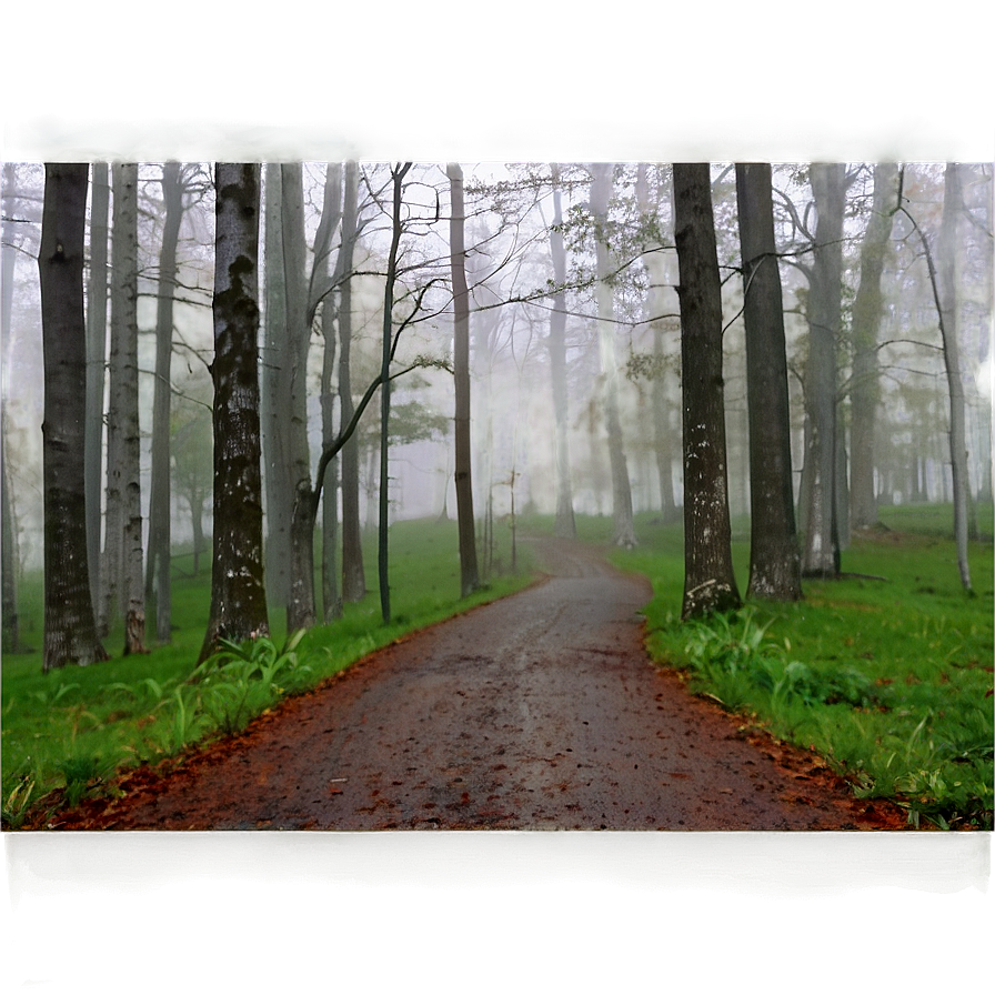 Foggy Forest Path Png Uck1 PNG