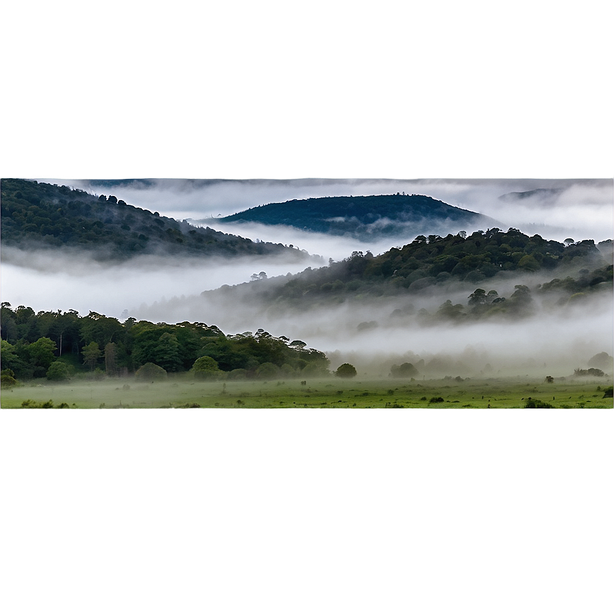 Foggy Landscape Png 05042024 PNG