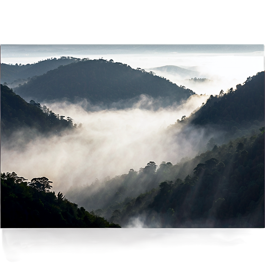 Foggy Landscape Png Hgy13 PNG