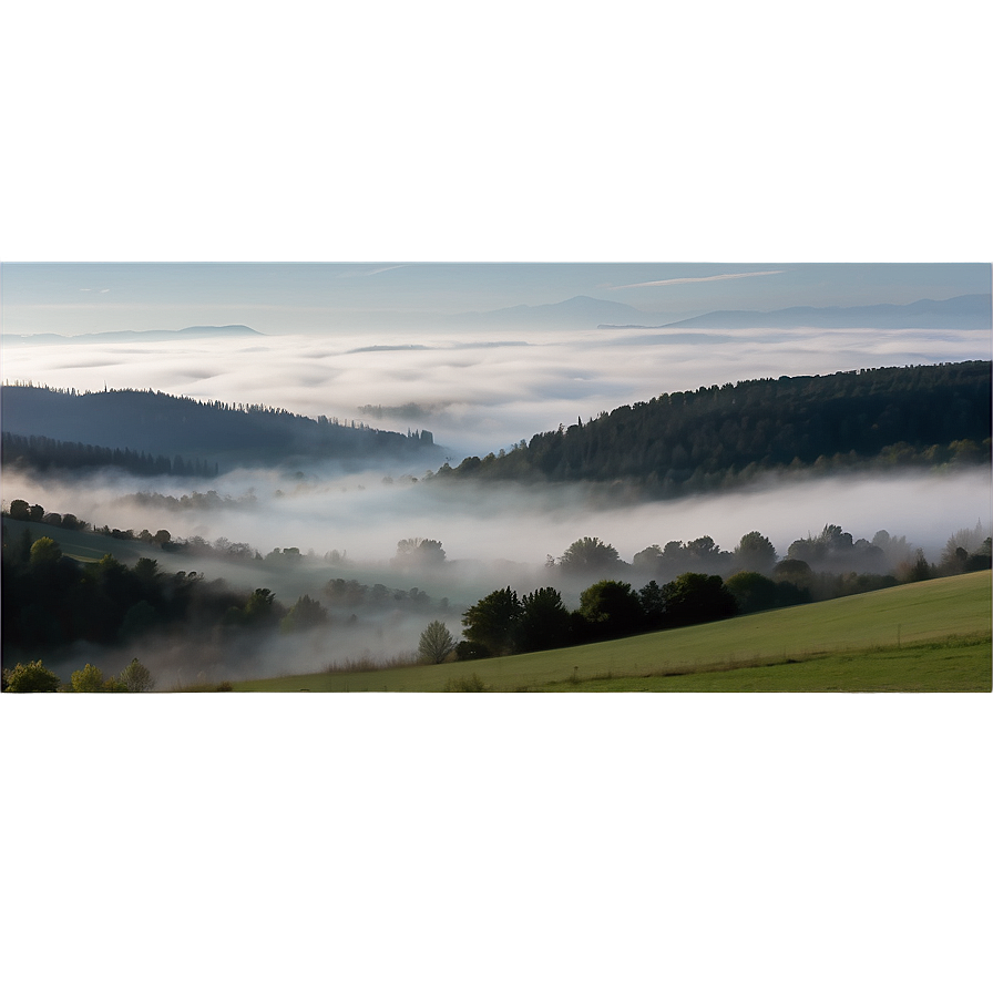 Foggy Landscape Transparent Png Lml37 PNG