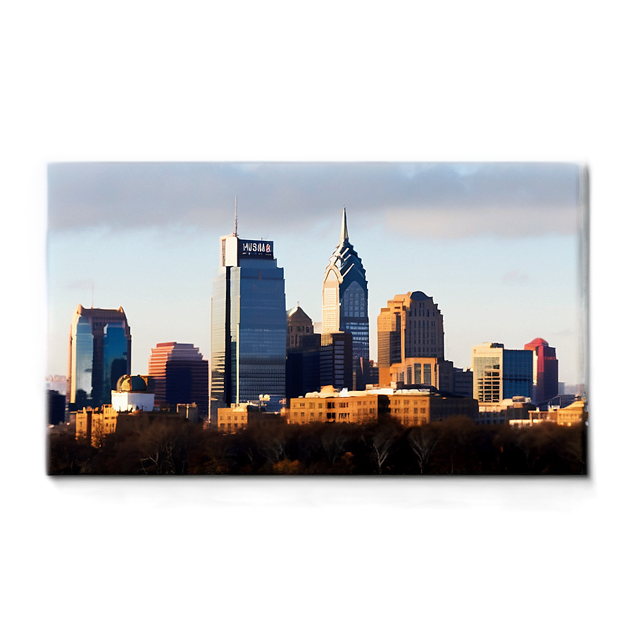 Foggy Morning Philadelphia Skyline Png Btm PNG