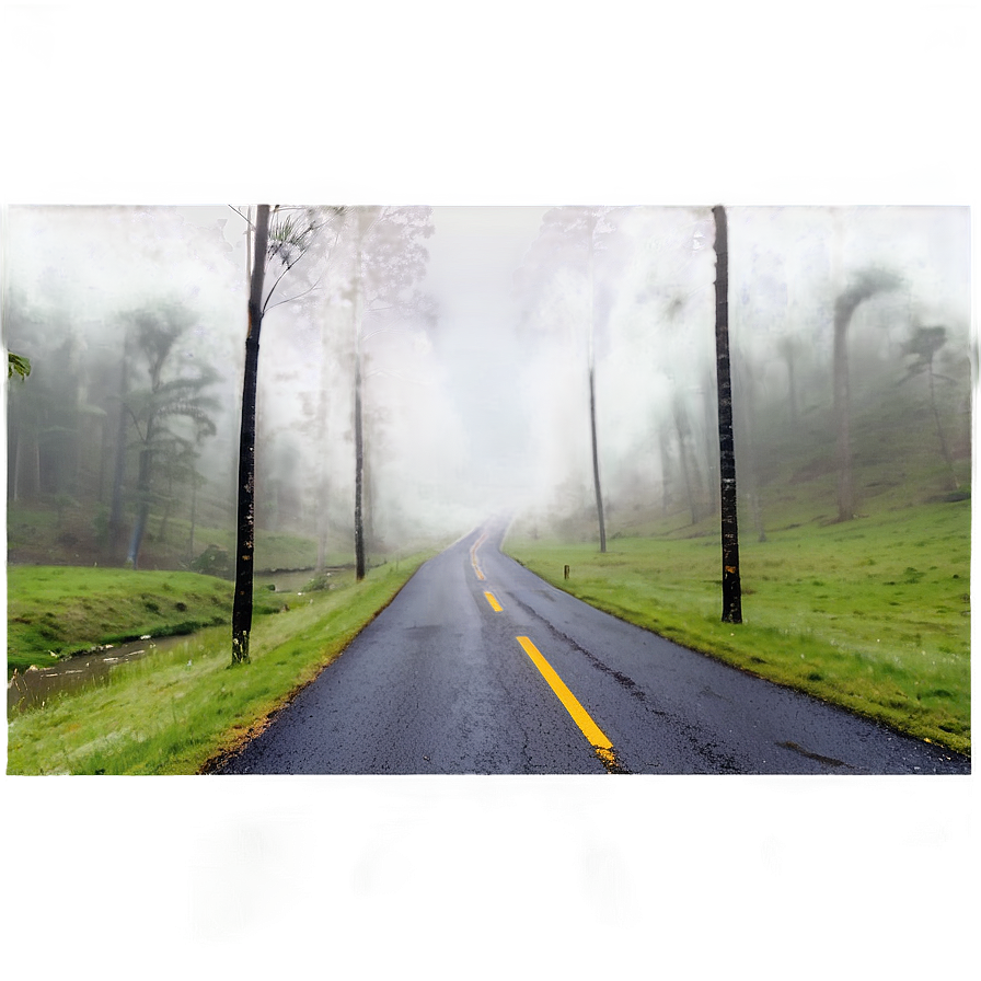 Foggy Road Png Tlq PNG