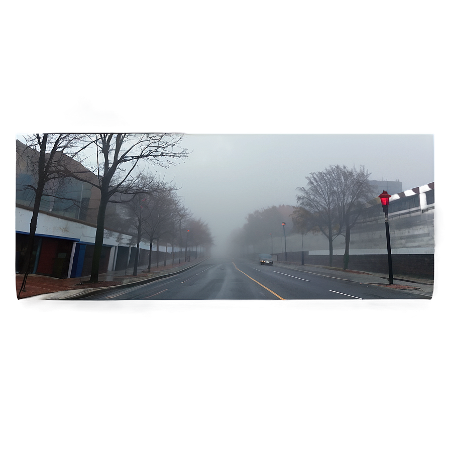 Foggy Street Transparent Png 05262024 PNG