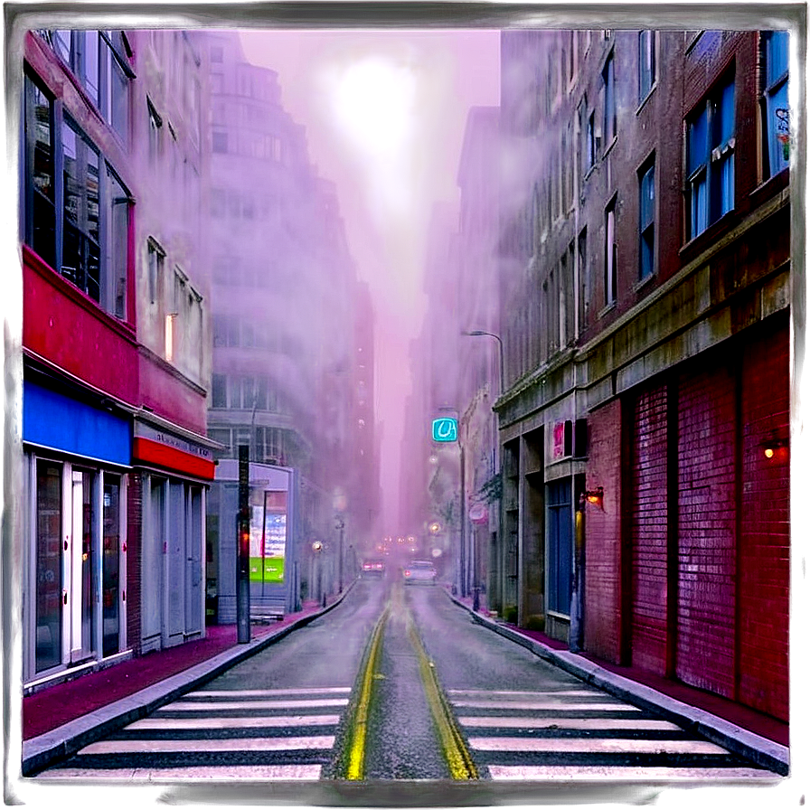 Foggy Street Transparent Png Vjf PNG